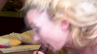 MILF Double Teamed by Black Bull while Hubby Watches and Jerks Off