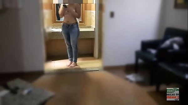 American husband records while Mexican amateur wife cries bigger, harder, faster as she fucks the delivery guy.