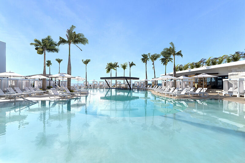 Desire Riviera Maya Sensual Pool, the clothing-optional main pool at the couples-only lifestyle resort