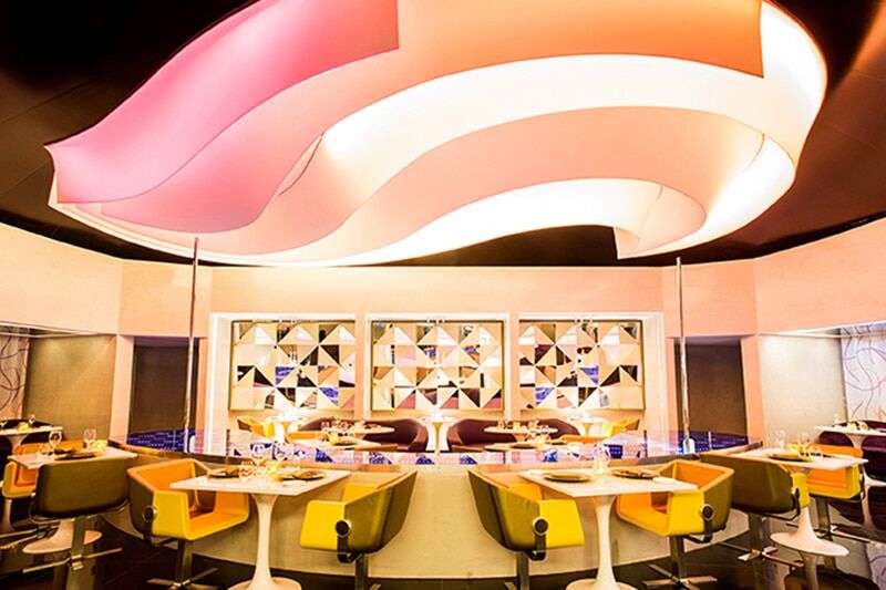SHE aphrodisiac restaurant at Temptation Cancun, an elegant-dress-code venue that requires reservations